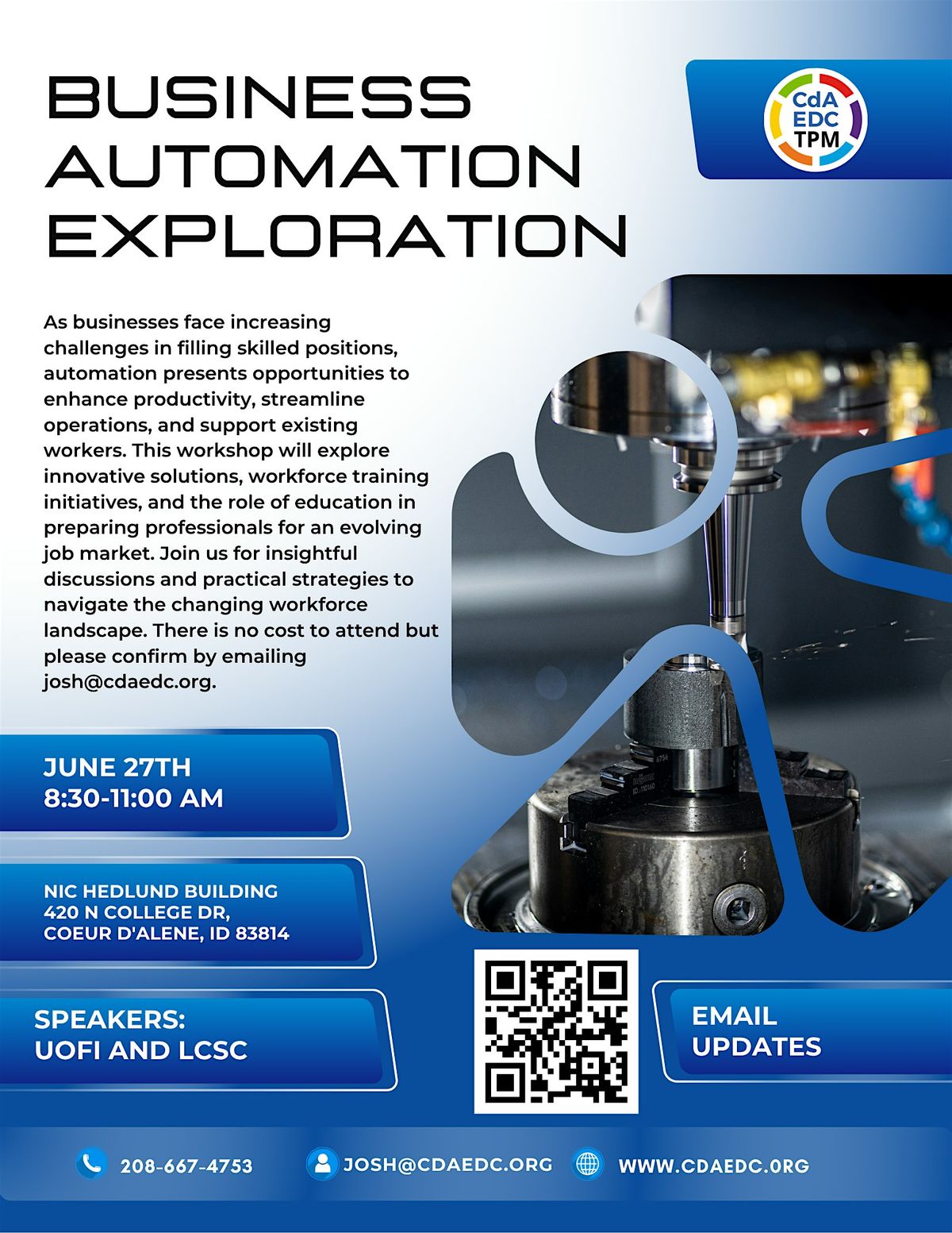 Automation Exploration, 27 June | Event in Coeur d'Alene | AllEvents
