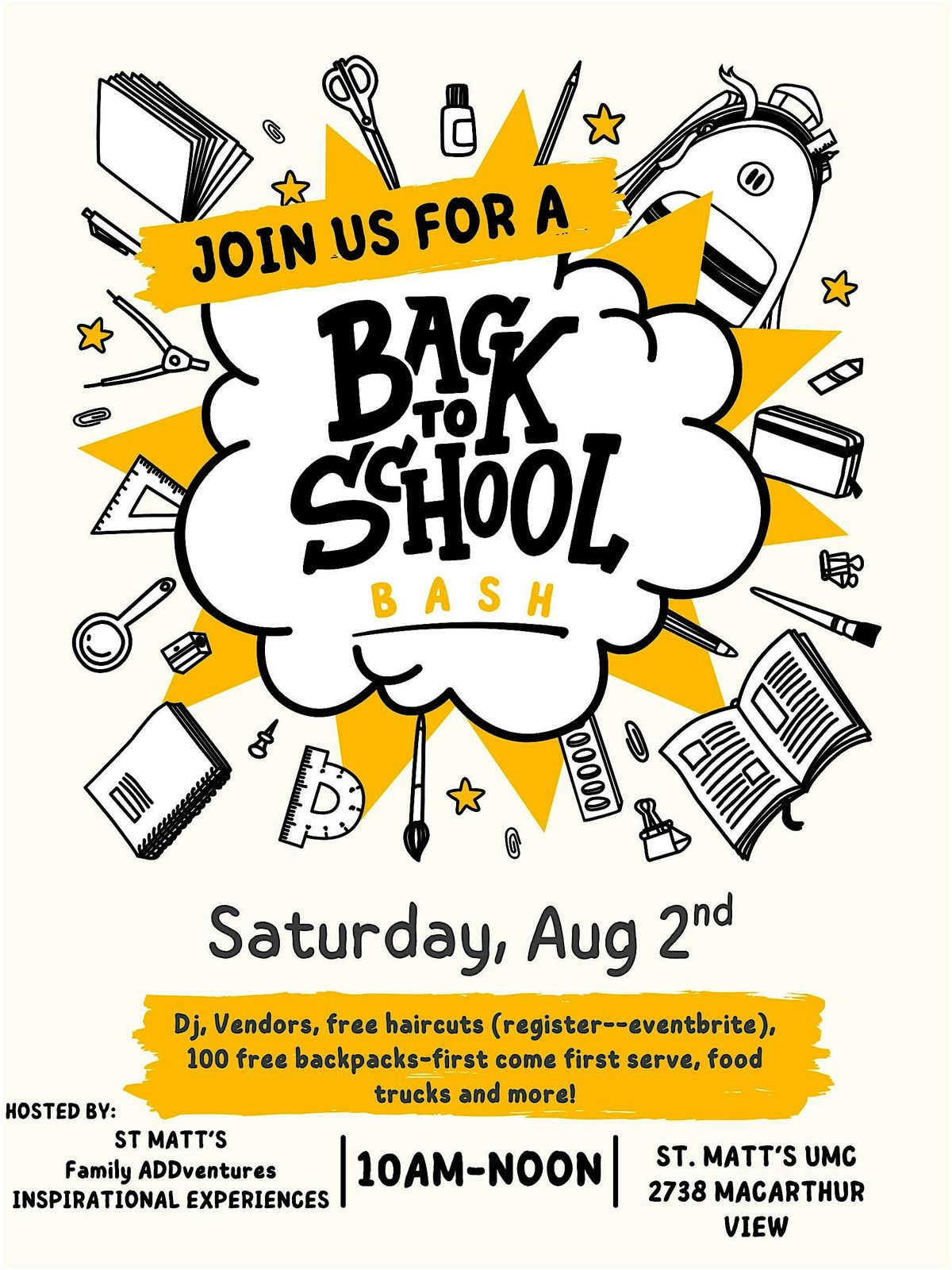 Sensory Friendly Back to School Bash, 2 August | Event in San Antonio | AllEvents