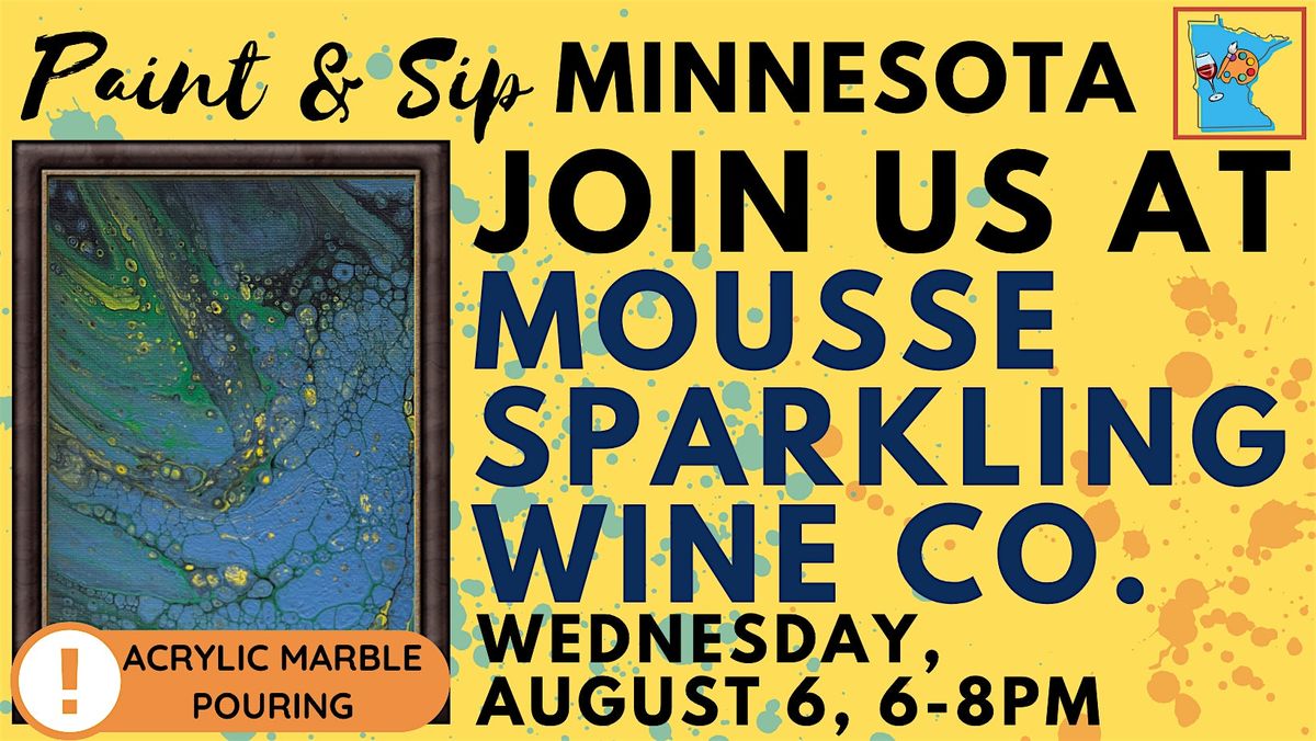 August 7 Paint & Sip at Mousse Sparkling Wine Co., 6 August | Event in Jordan | AllEvents