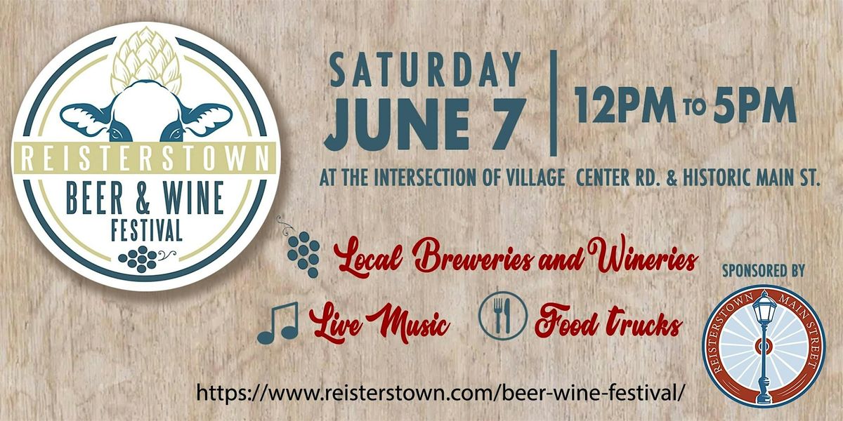 4th Annual Reisterstown Beer & Wine Festival, 7 June | Event in Reisterstown | AllEvents