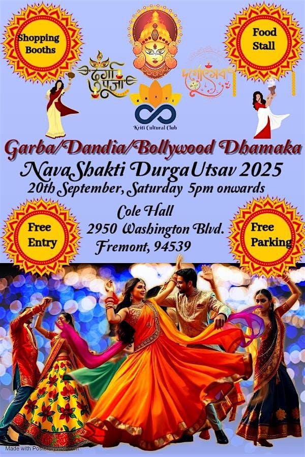 Garba/Dandiya/Bollywood Dhamaka, 20 September | Event in Fremont | AllEvents