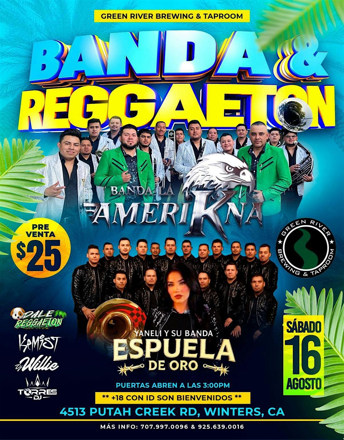 Banda & Reggaeton, 16 August | Event in Winters | AllEvents
