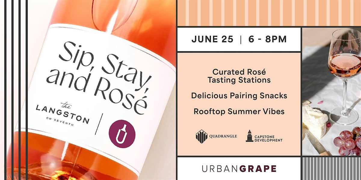 Sip, Stay, and Rosé at The Langston, 25 June | Event in Washington | AllEvents