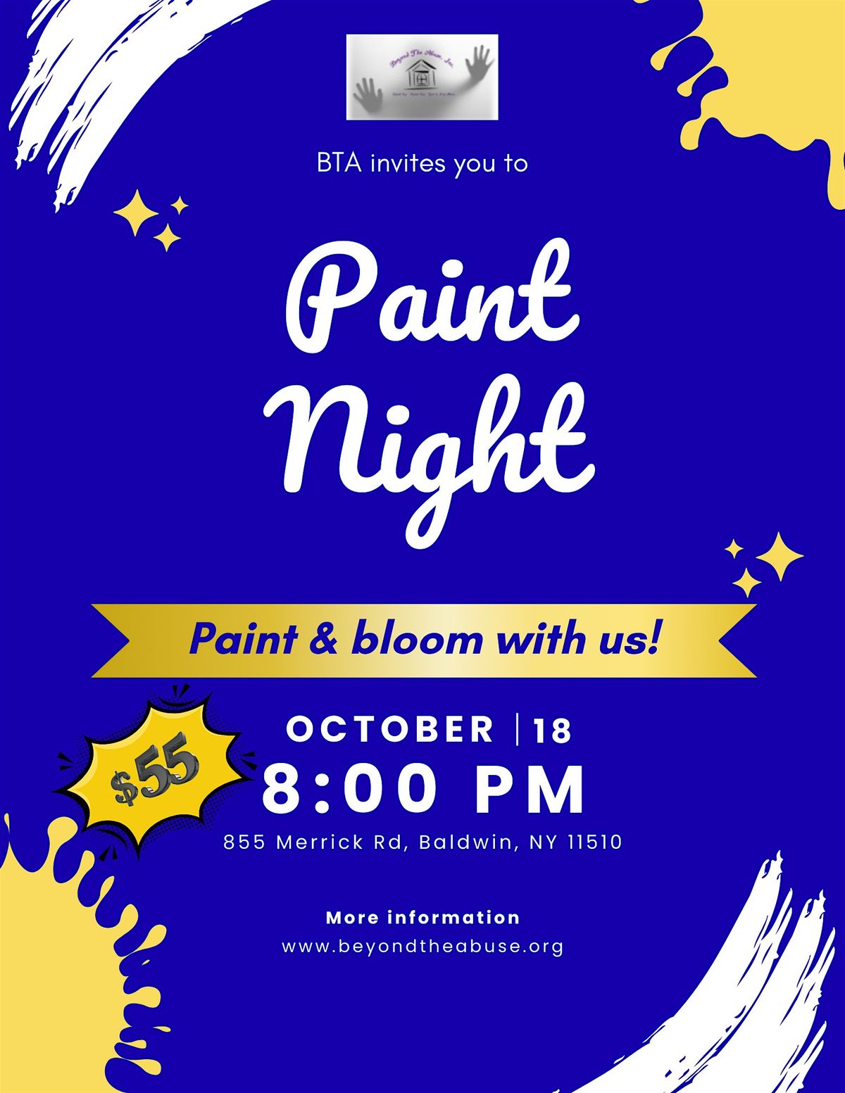 BTA Paint Night, 18 October | Event in Baldwin | AllEvents