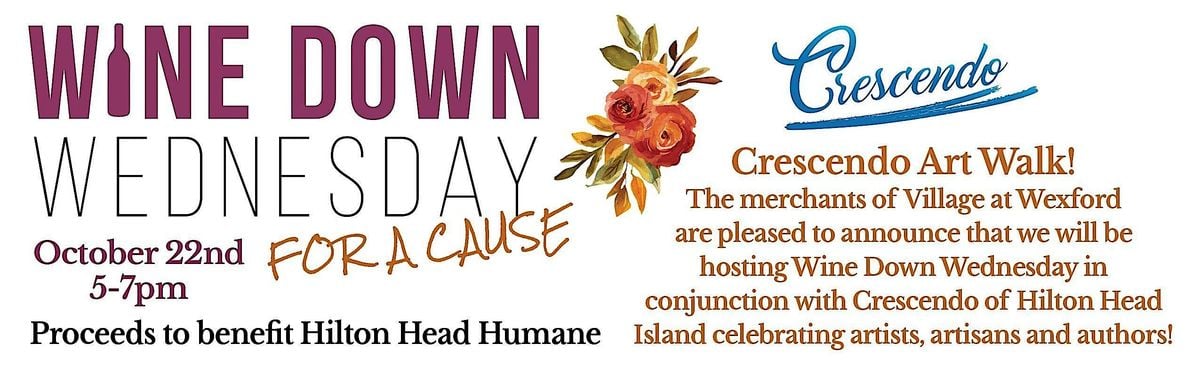 Wine Down Wednesday for a Cause, October 22, 2025, 22 October | Event in Hilton Head Island | AllEvents