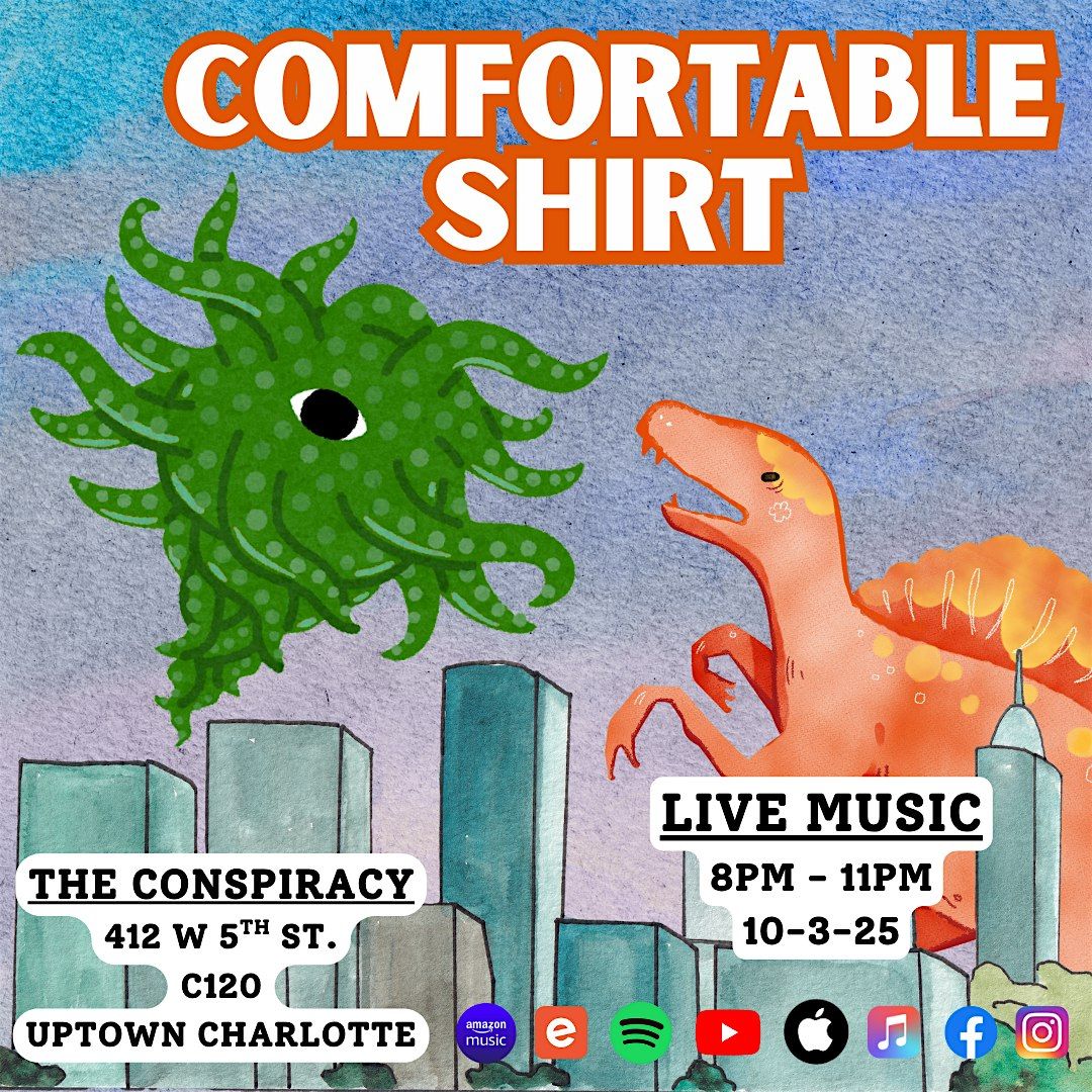 Comfortable Shirt: Live from The Conspiracy!, 3 October | Event in Charlotte | AllEvents