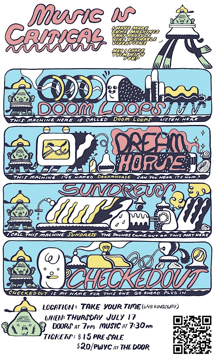 Doom Loops, dreamhorse, sundress, checkedout - Take Your Time, 17 July | Event in Vancouver | AllEvents