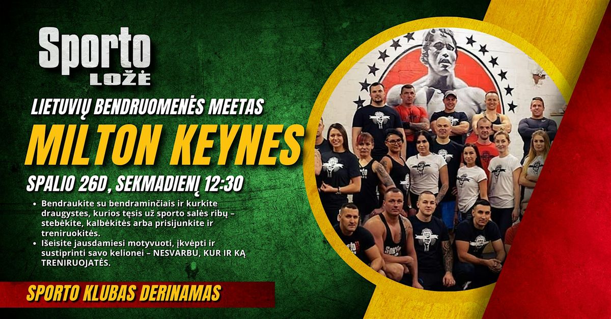 Sporto Ložė: bendruomenės meet'as Milton Keynes, 26 October | AllEvents