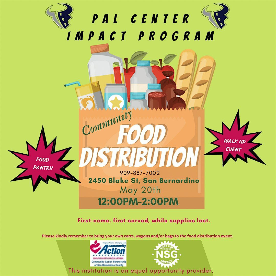 PAL CENTER FOOD  PROGRAM, 20 May | Event in San Bernardino | AllEvents