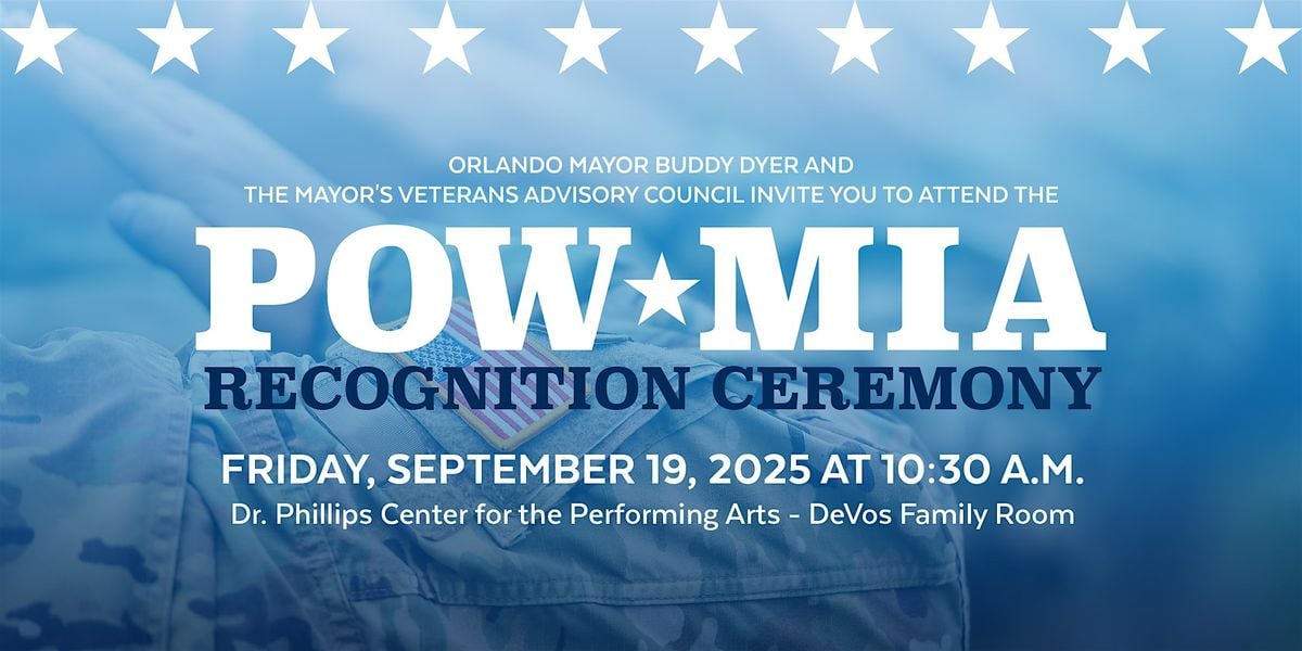 2025 POW/MIA Recognition Ceremony, 19 September | Event in Orlando | AllEvents