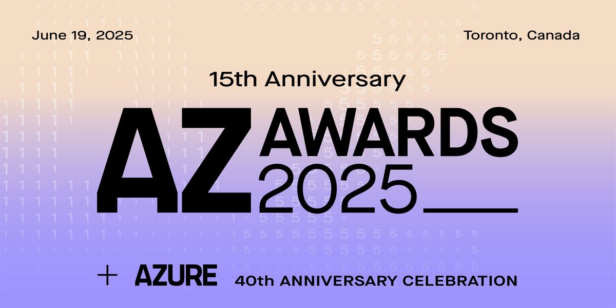 AZURE + AZ Awards Celebration, 19 June | Event in Toronto | AllEvents