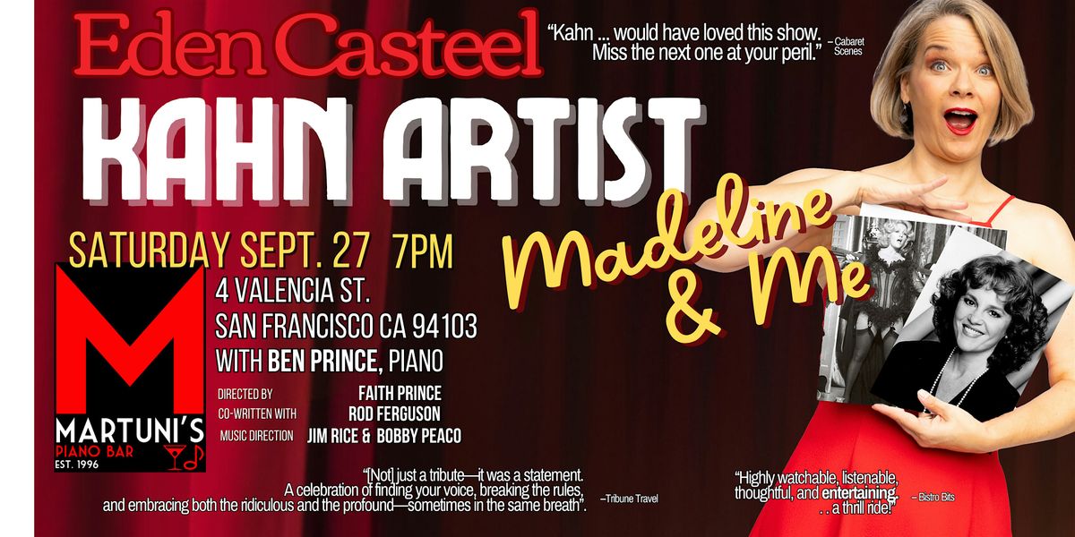 Kahn Artist: Madeline And Me with Eden Casteel, 27 September | Event in San Francisco | AllEvents