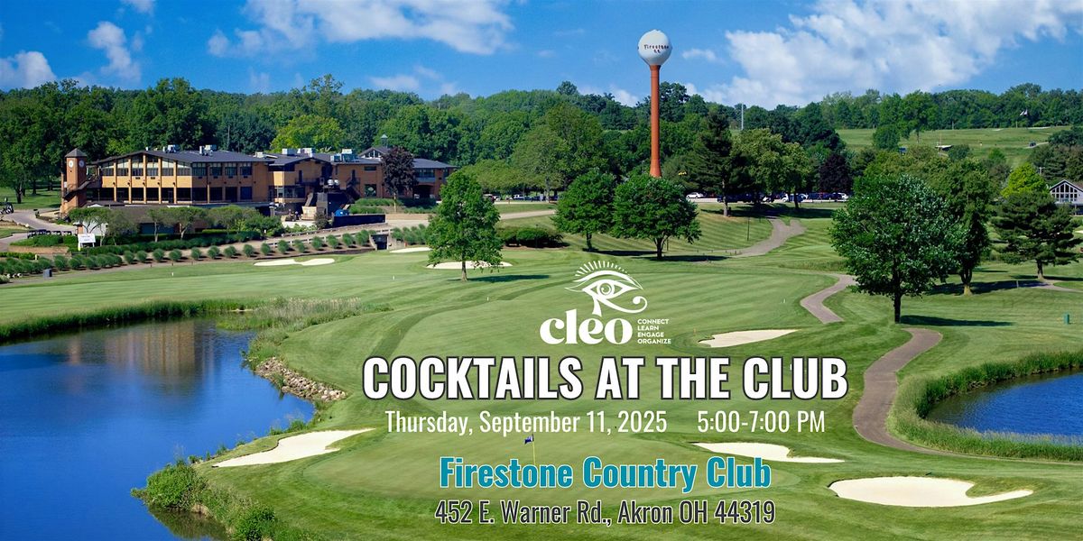 CLEO Cocktails at the Club, 11 September | Event in Akron | AllEvents