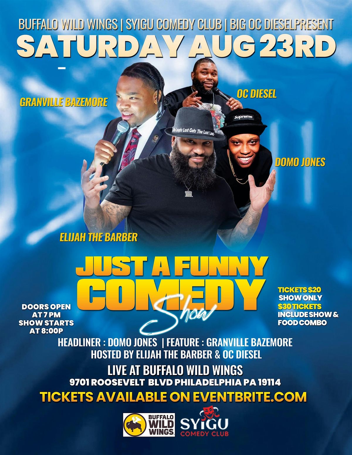 JUST A FUNNY COMEDY SHOW, 23 August | Event in Philadelphia | AllEvents