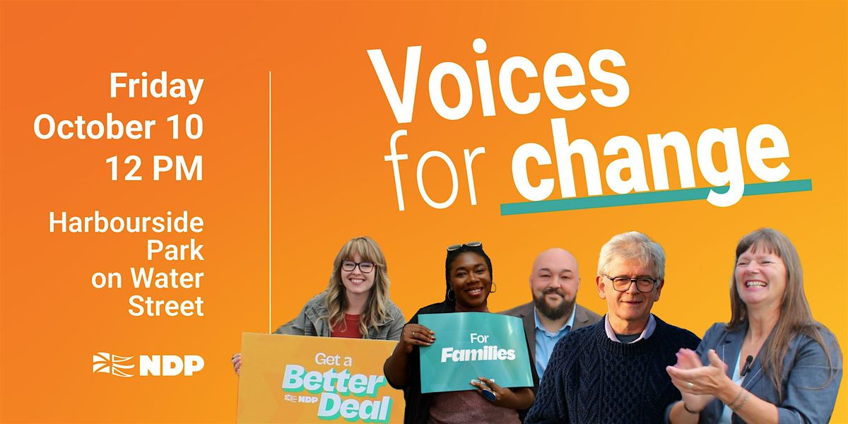 Voices for Change, 10 October | Event in St. John's | AllEvents