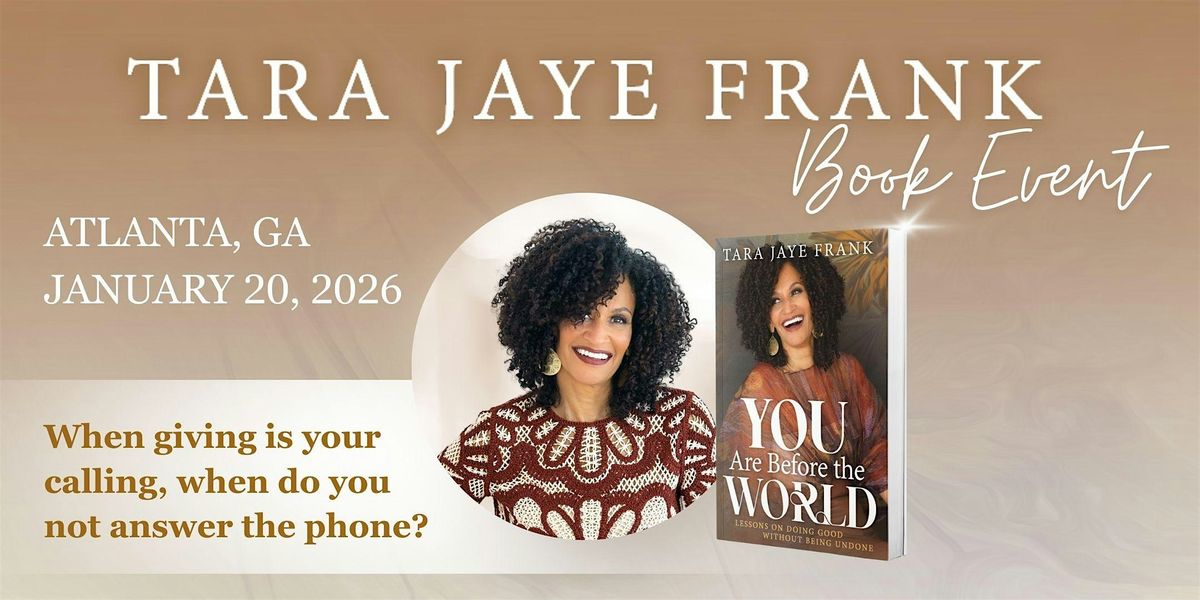 ATLANTA: YOU ARE BEFORE THE WORLD Book Event, 20 January | Event in Atlanta | AllEvents