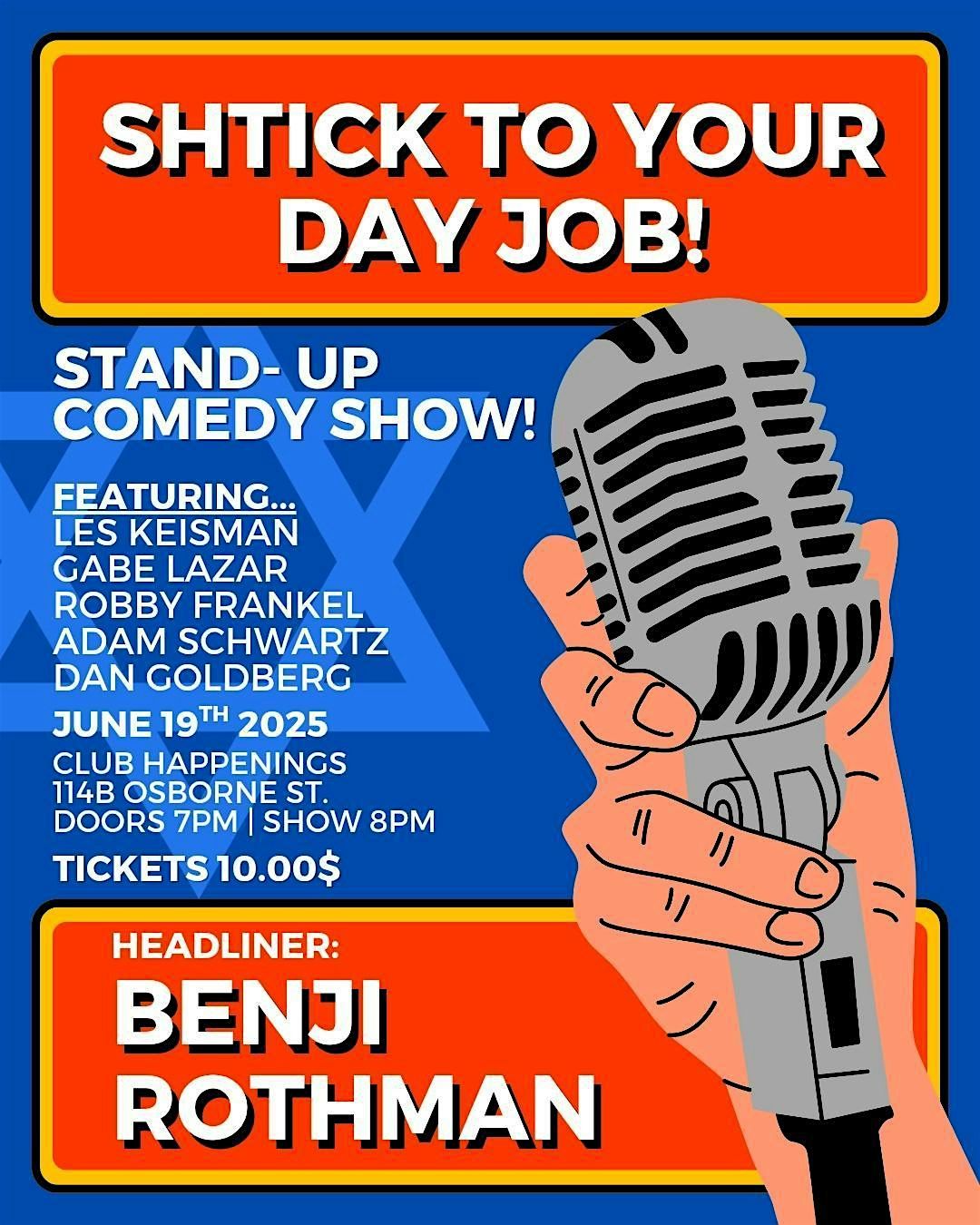 Schtick To Your Day Job, 19 June | Event in Winnipeg | AllEvents