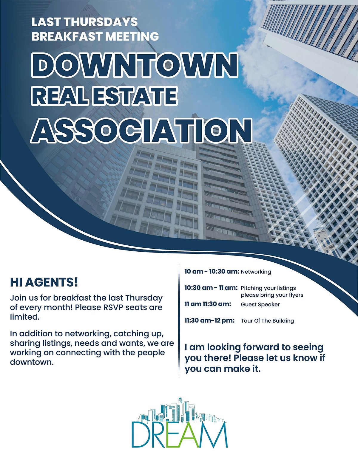 DREA Breakfast Meeting  At The Collection DTLA Thursday May 29th, 2025, 29 May | Event in Los Angeles | AllEvents