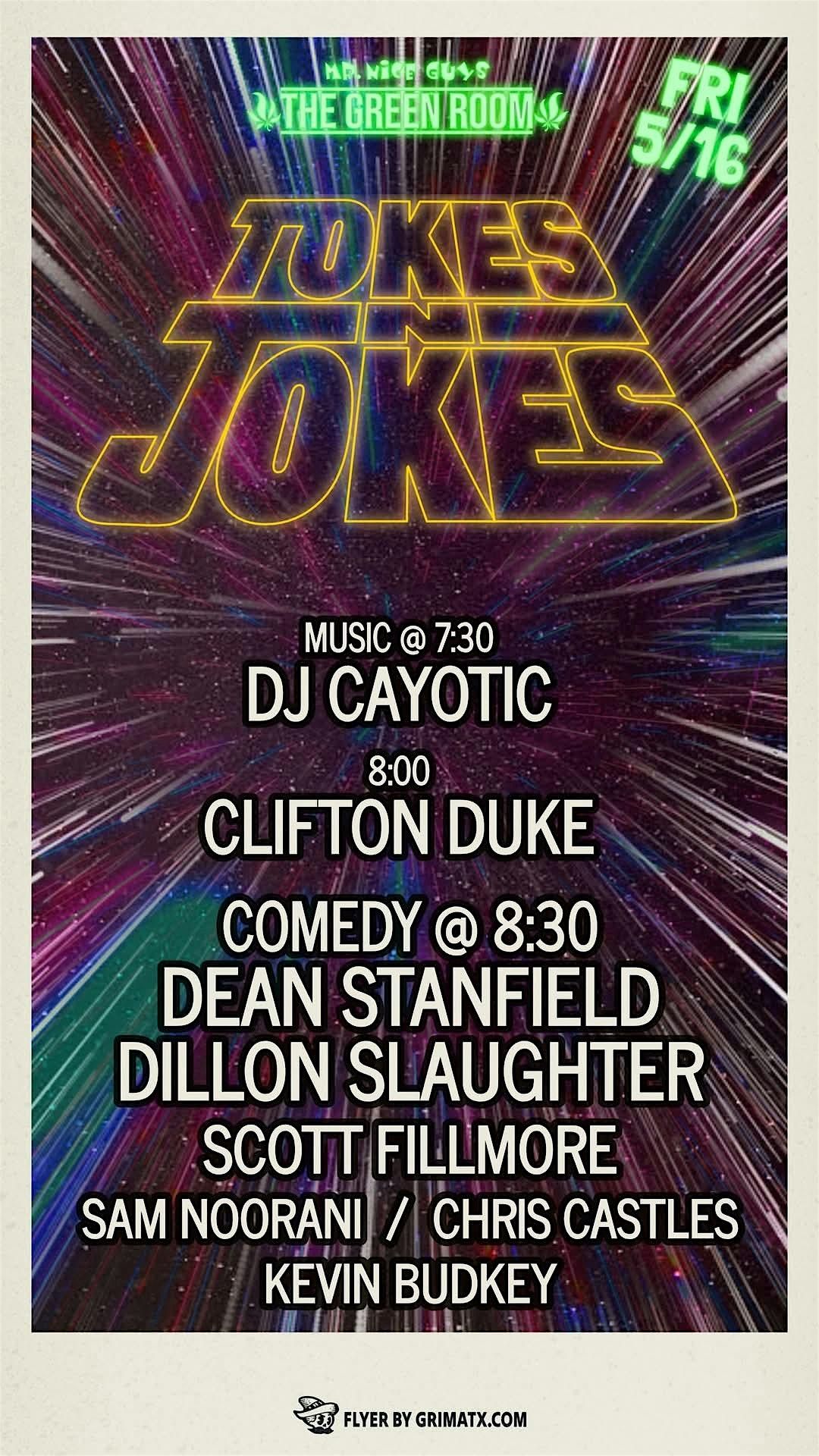 Tokes N Jokes with Dean Stanfield, 16 May | Event in Austin | AllEvents