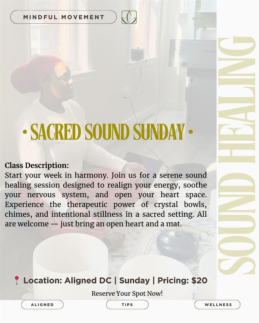 Sound Healing Class, 24 August | Event in Washington | AllEvents