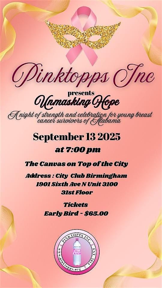 Pinktopps Incorporated presents  Unmasking Hope Breast Cancer Gala, 13 September | Event in Birmingham | AllEvents