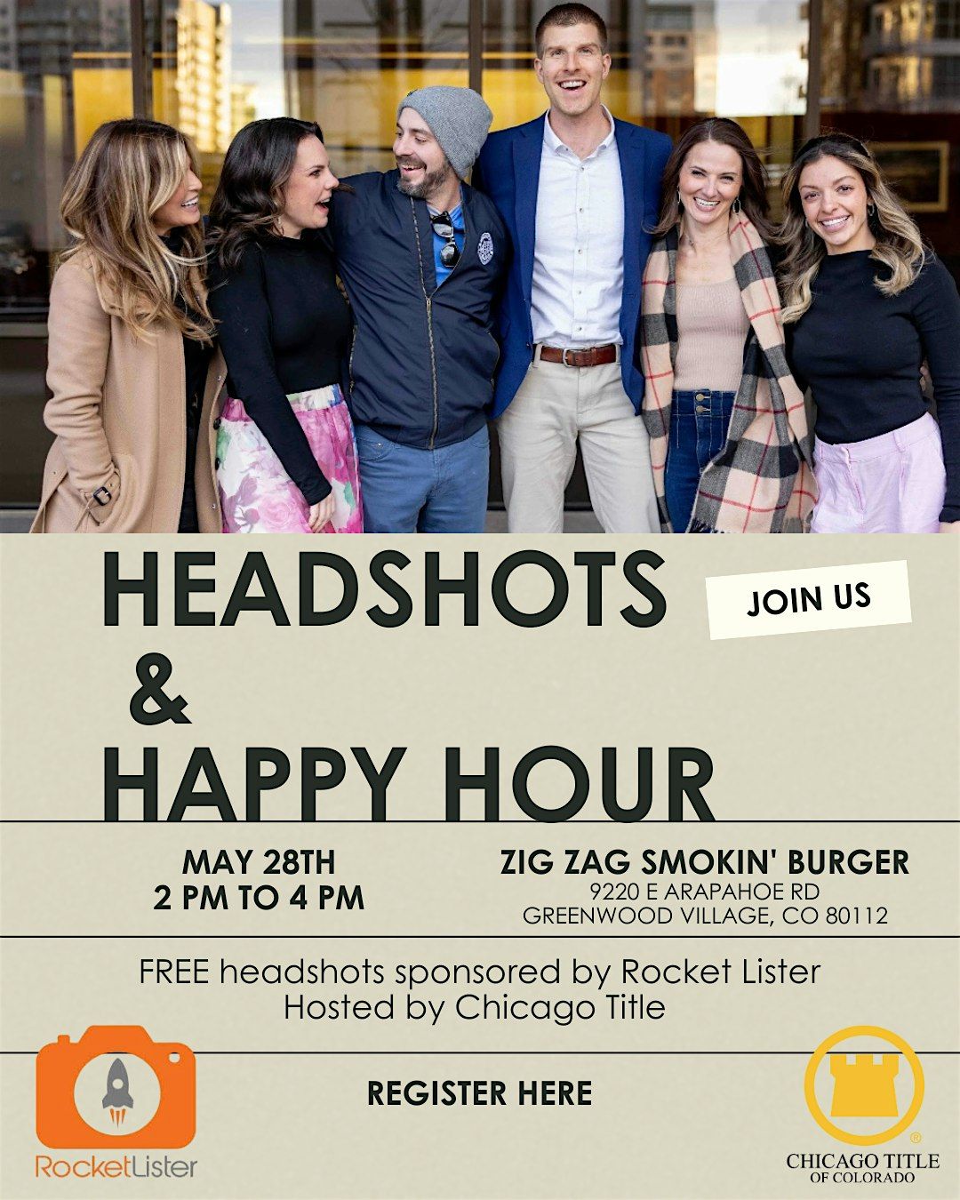 Headshots and Happy Hour, 28 May | Event in Greenwood Village | AllEvents