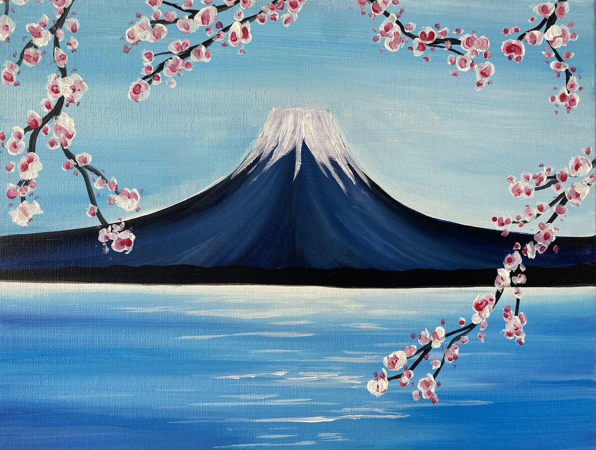 Mt.Fuji Paint and Sip Night in Irvine! Celebrate Spring!, 26 April | Event in Irvine | AllEvents
