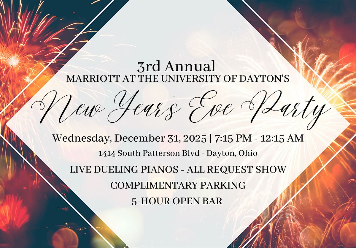 Turn Back Time! New Year's Eve at the Marriott at the University of Dayton, 31 December | Event in Dayton