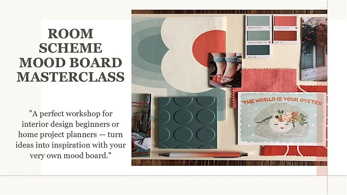 ROOM SCHEME MOOD BOARD MASTERCLASS with Jane Holland (Bury), 5 November | Event in Bury St Edmunds | AllEvents