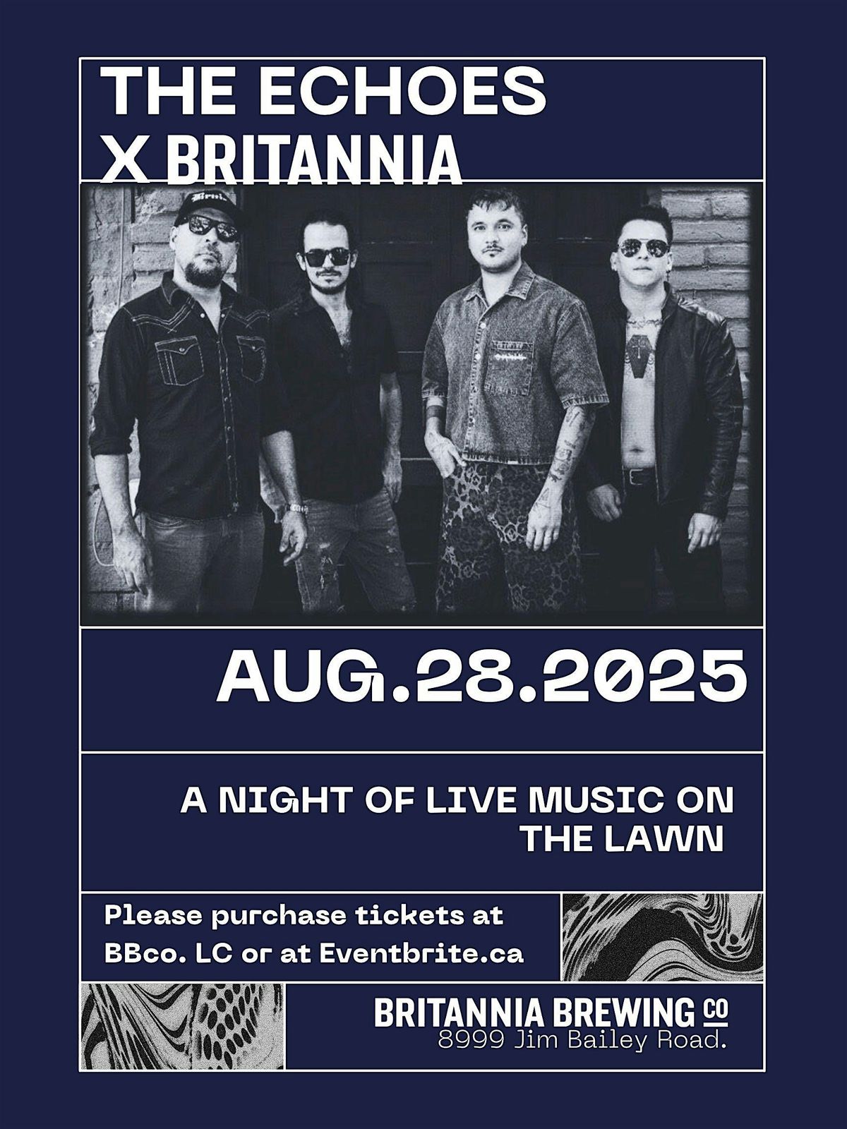 The Echoes at Britannia Brewing, 28 August | Event in Kelowna | AllEvents