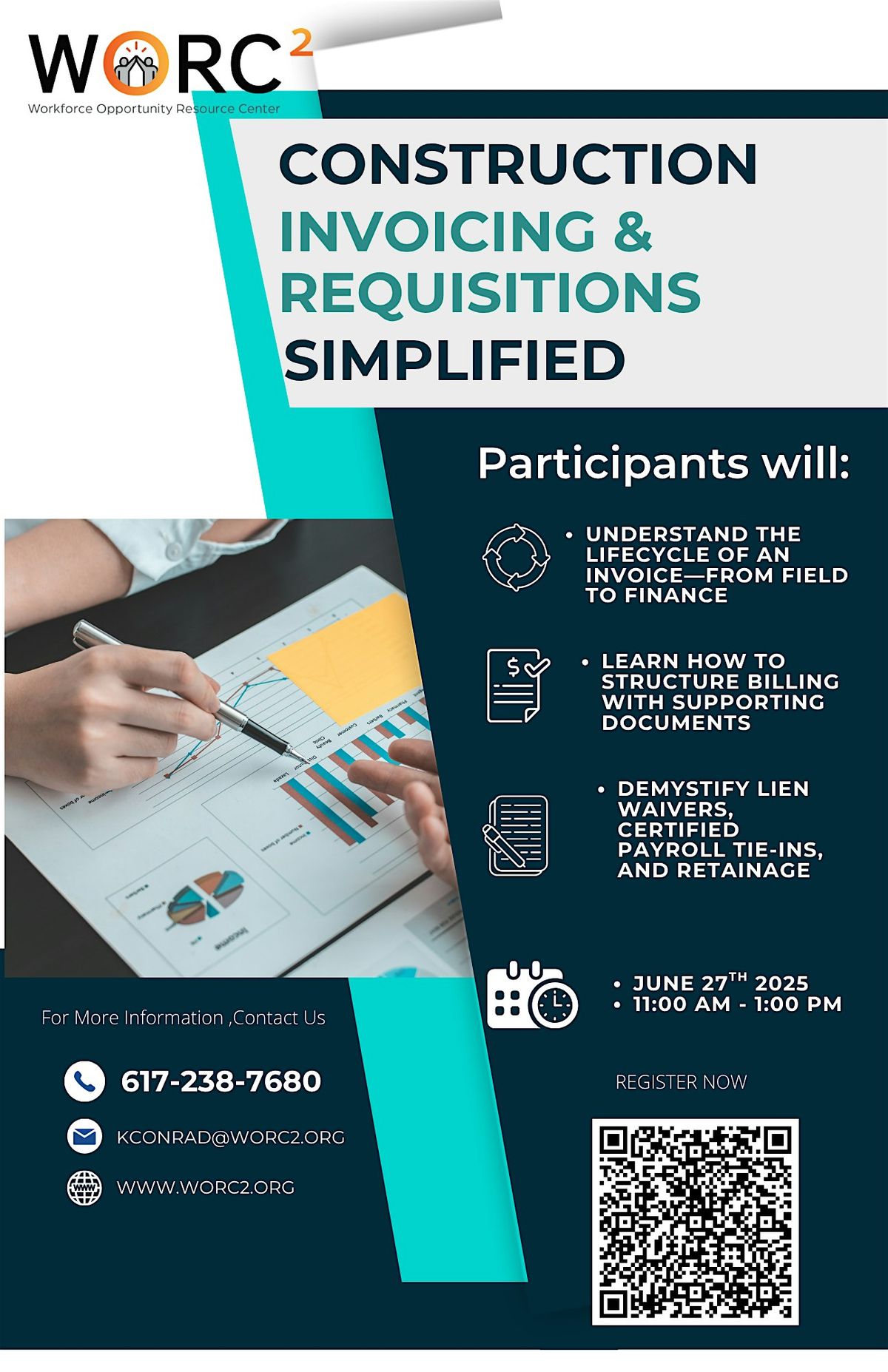 WORC² presents:  Construction Invoicing & Requisitions - Simplified, 27 June | Event in Boston | AllEvents