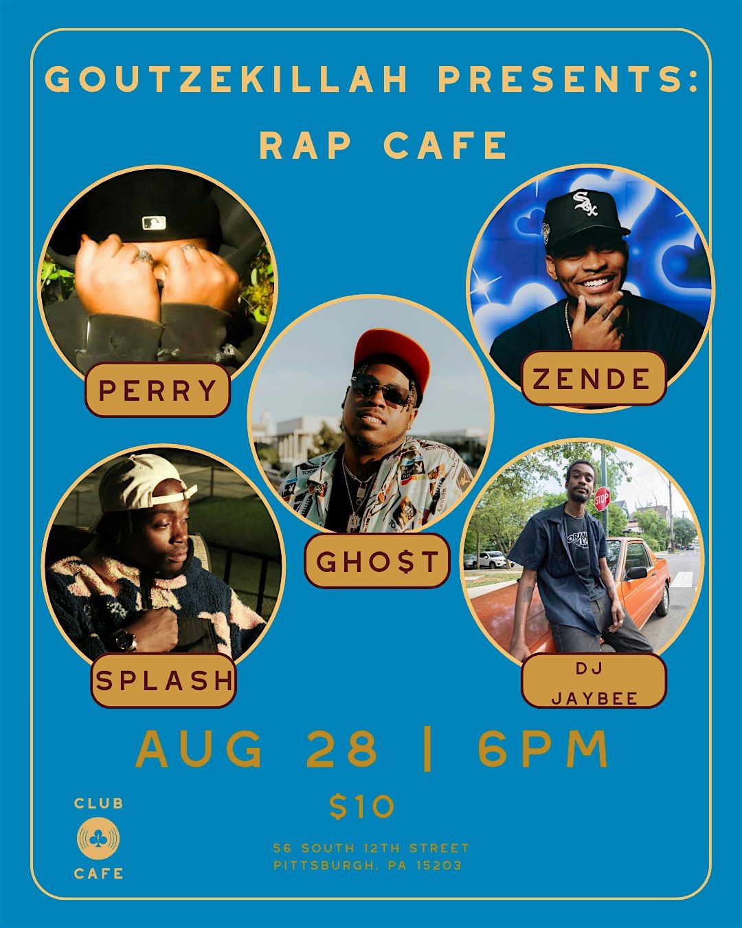 Rap Cafe @ Club Cafe, 28 August | Event in Pittsburgh | AllEvents