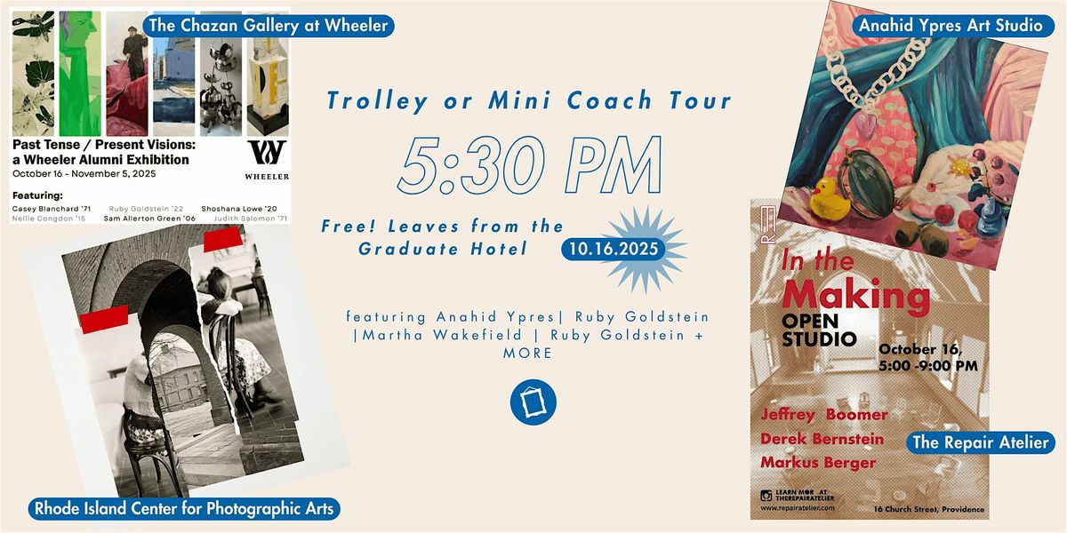 5:30 pm Trolley or Mini Coach Tour! with Gallery Night Providence, 16 October | Event in Providence | AllEvents