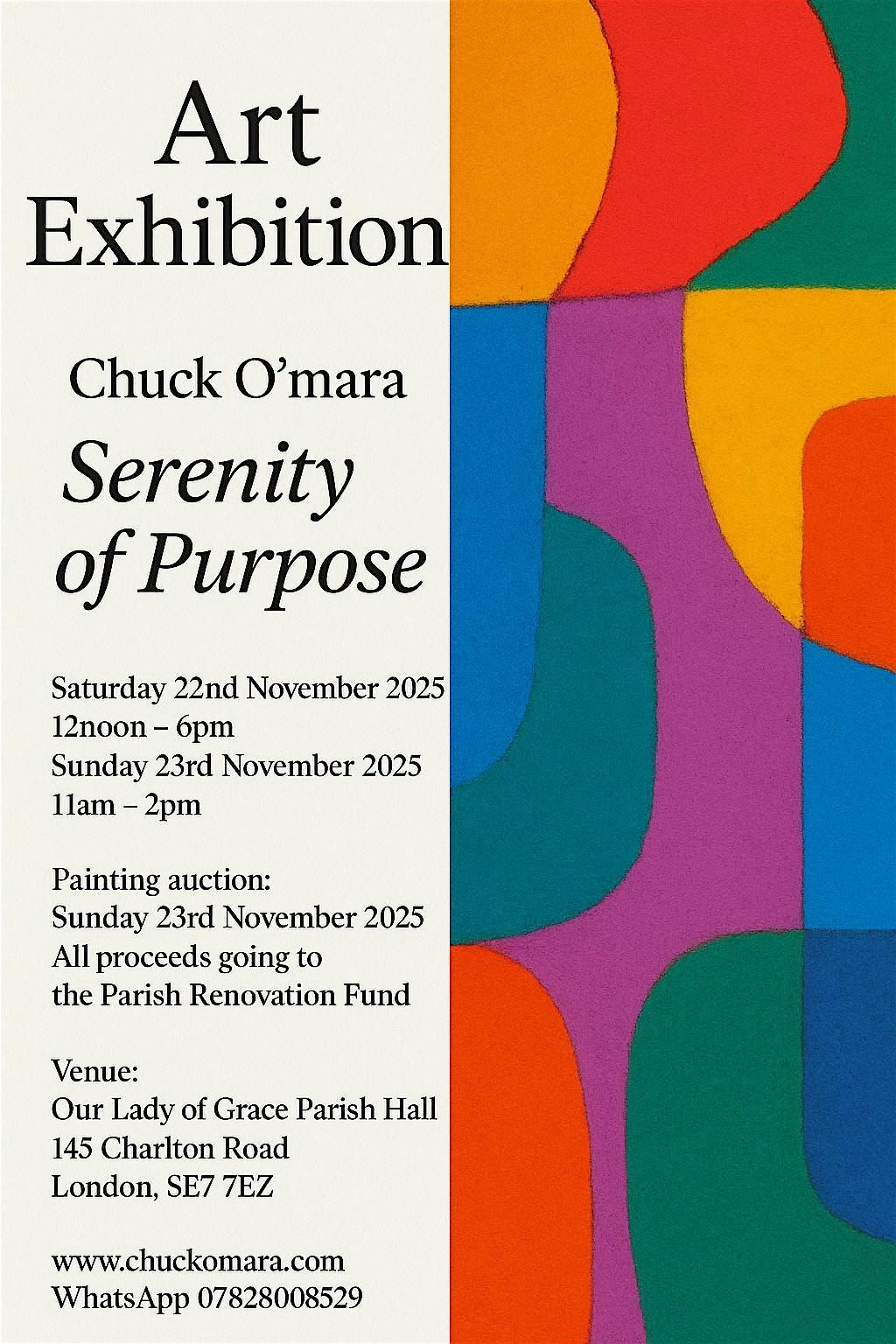 Serenity of Purpose - the art of Chuck O'mara, 22 November | Event in London | AllEvents