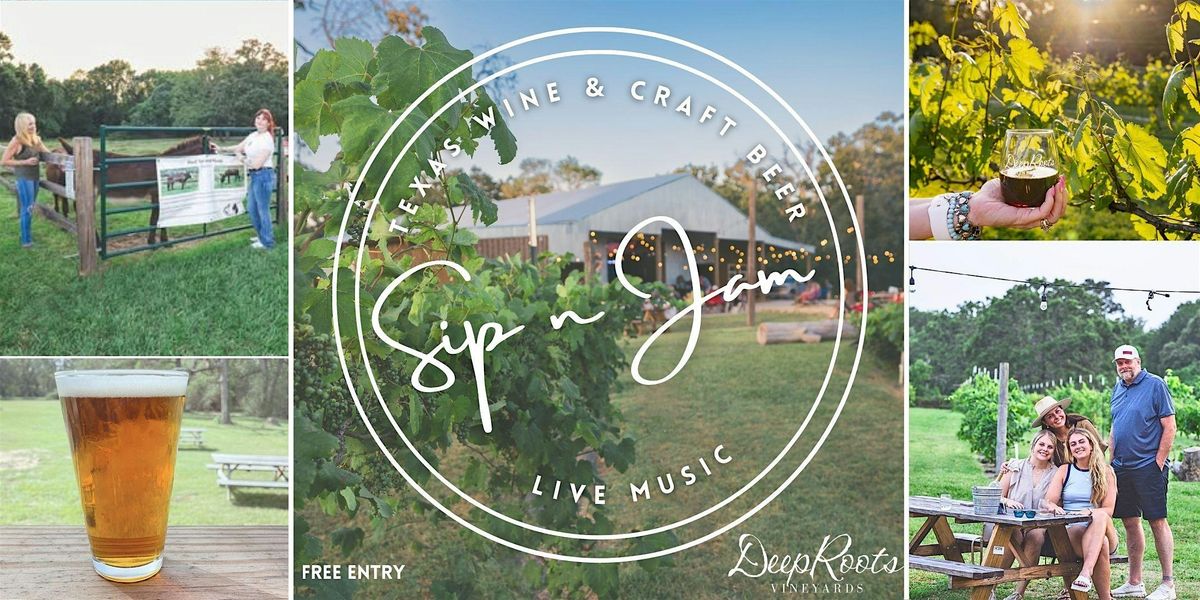 Wine flights, craft beer, & LIVE MUSIC by Jenn Harris-Saturday Sip & Jam | Event in Plantersville