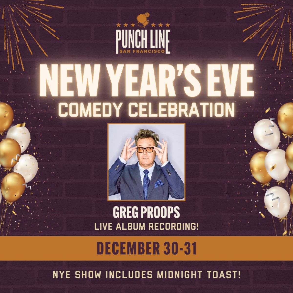 Greg Proops: Live Album Recording, 29 December | Event in San Francisco | AllEvents