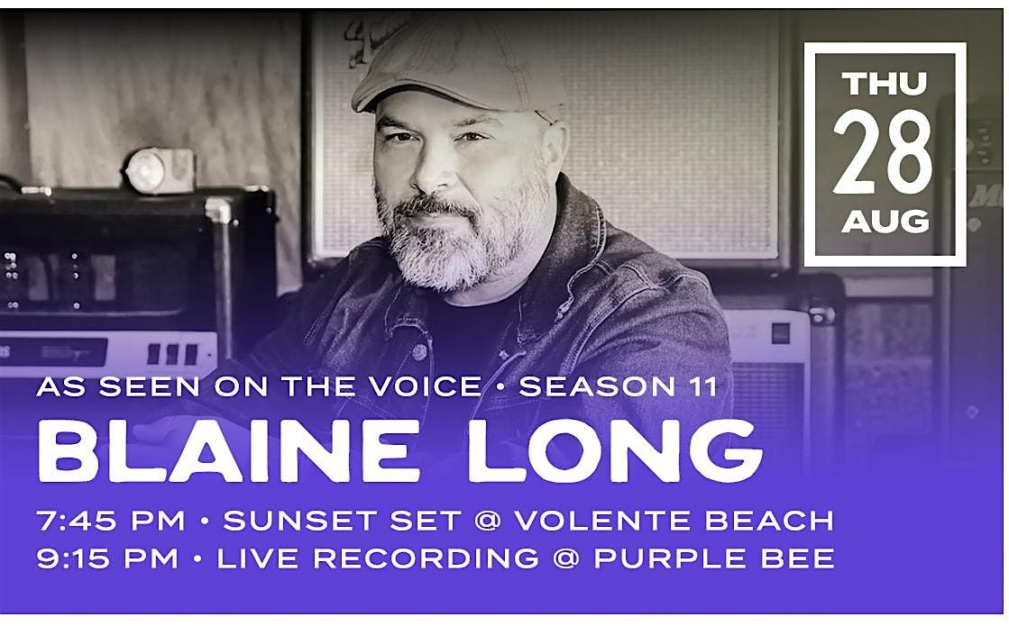 Songs in the Sand - Blaine Long, 28 August | Event in Leander | AllEvents