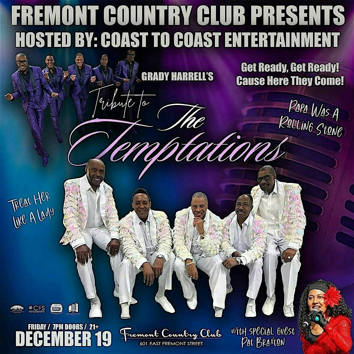 Grady Harrell's Tribute to the Temptations, 19 December | Event in Las Vegas | AllEvents
