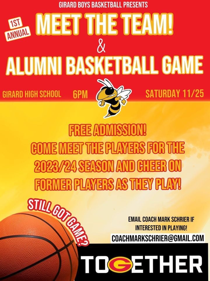 GIRARD BOYS BASKETBALL MEET THE TEAM & ALUMNI GAME, Girard High School