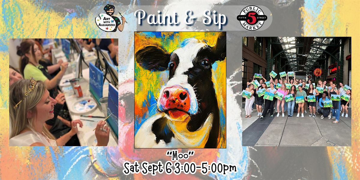 Paint & Sip at 5th St Alley “Moo”, 6 September | Event in Eugene | AllEvents