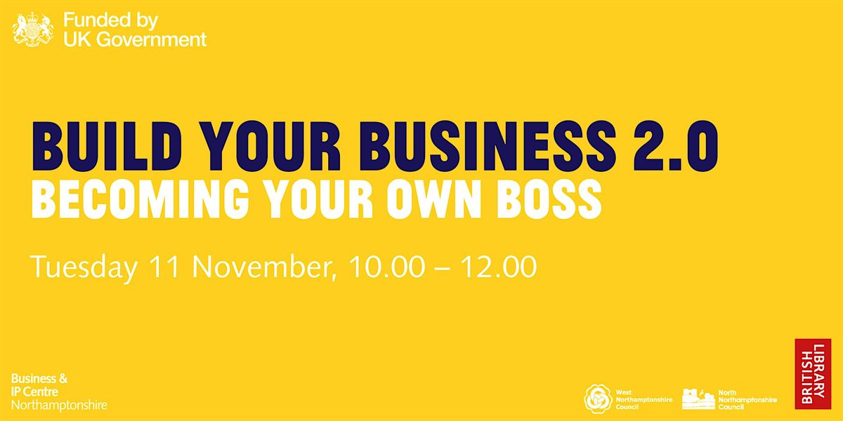 Becoming your own boss workshop, 11 November | Event in Wellingborough | AllEvents