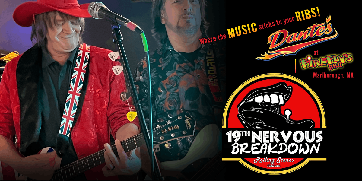 19th Nervous Breakdown in Dante's at Firefly's BBQ, 22 August | Event in Marlborough | AllEvents
