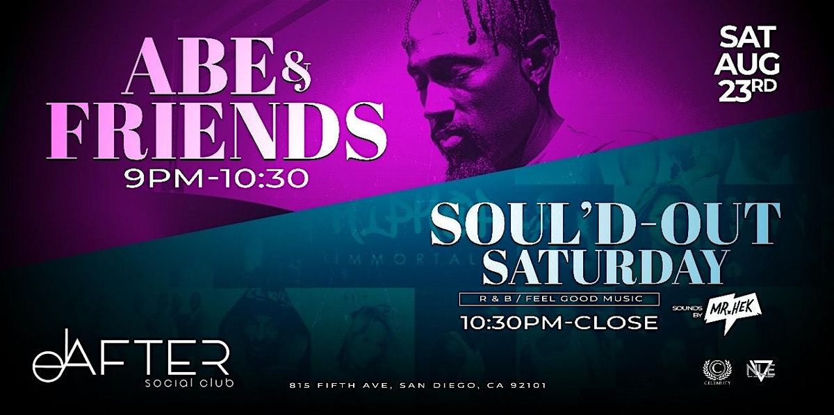 Soul'D at Saturday with Mr. Hek + Live Music with Abe & Friends, 23 August | Event in San Diego | AllEvents