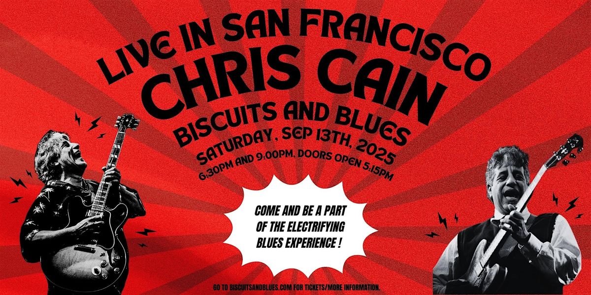 Chris Cain, 13 September | Event in San Francisco | AllEvents