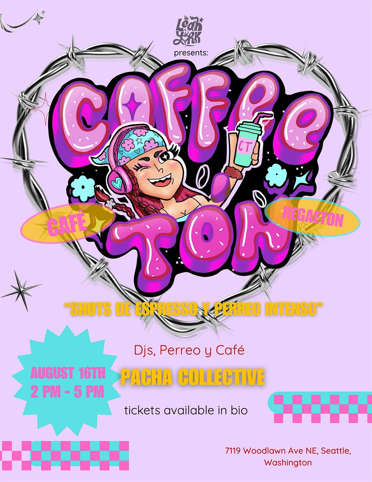 Coffeetón 4: Coffee Rave Latino, 16 August | Event in Seattle | AllEvents