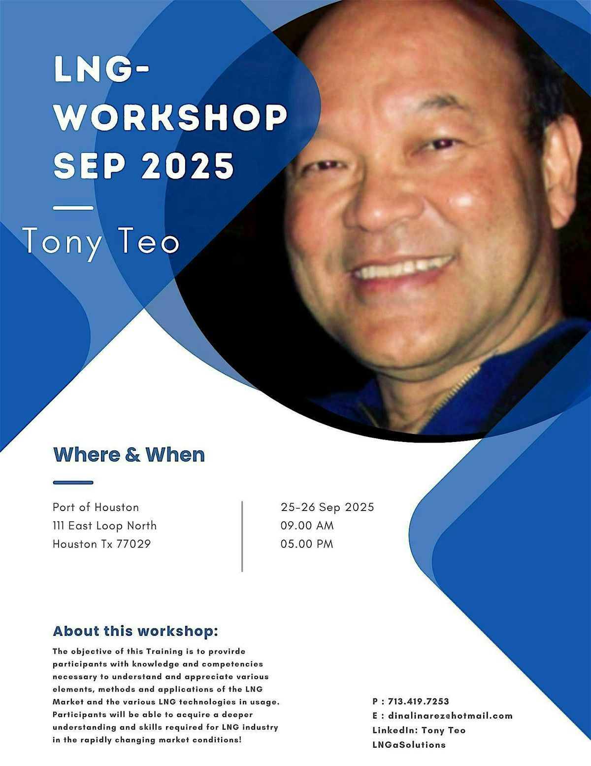 LNG WORKSHOP SEP 25 & 26- 2025, 25 September | Event in Houston | AllEvents