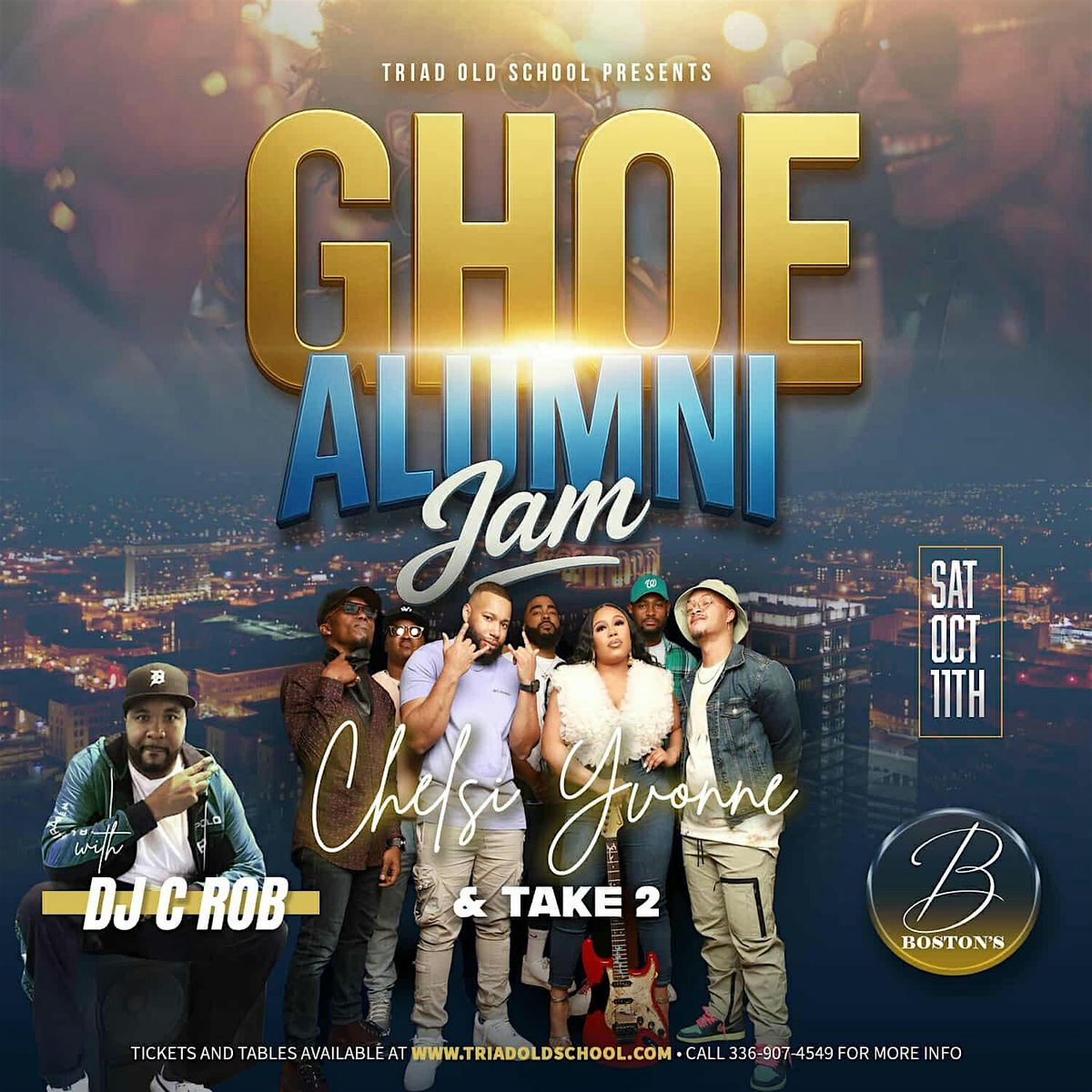 GHOE - ALUMNI JAM F/ CHELSI YVONNE & TAKE 2 WITH  DJ CROB, 11 October | Event in Greensboro | AllEvents