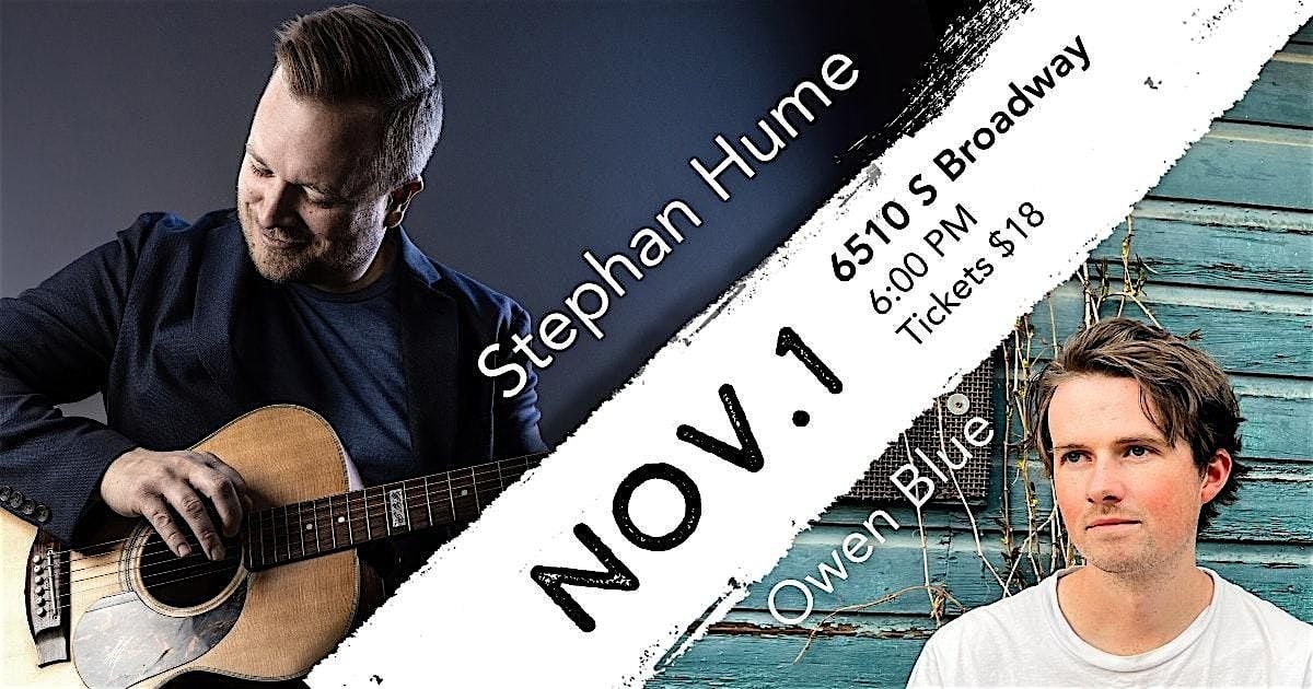 An Evening with Stephan Hume and Owen Blue, 1 November | Event in Littleton | AllEvents
