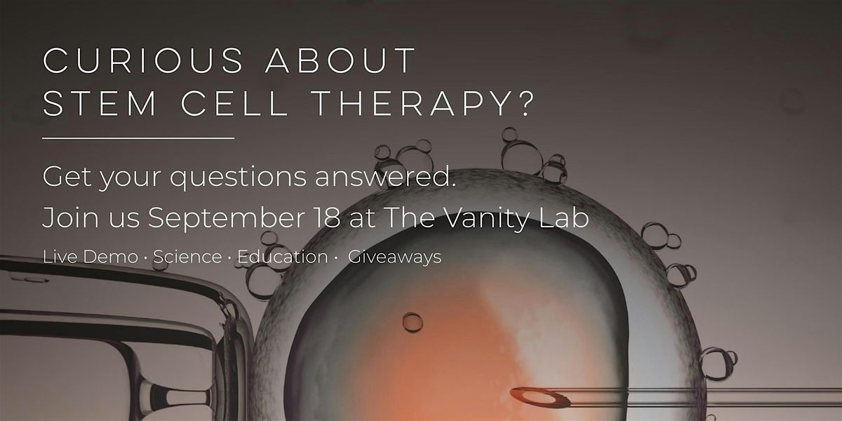 Molecular Science, but Make it Chic: A Stem Cell Event, 18 September | Event in Vancouver | AllEvents