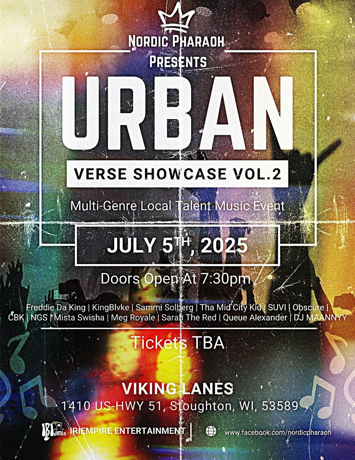 URBAN VERSE SHOWCASE VOL.2, 5 July | Event in Stoughton | AllEvents
